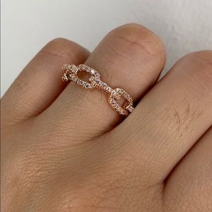 Rose Gold Chain Ring